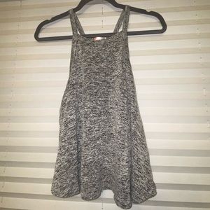 Gray soft halter tank